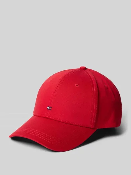Tommy Hilfiger czapka z daszkiem Mężczyźni jednolity ONE SIZE czerwony