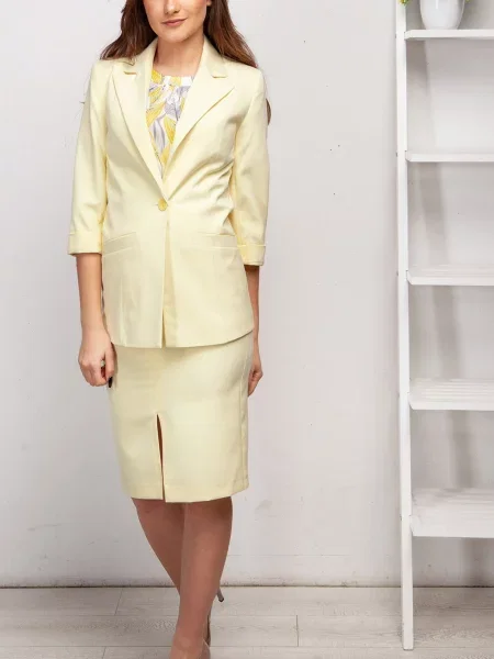 Спідниця міні LadyLike бавовна/поліестер жовтий