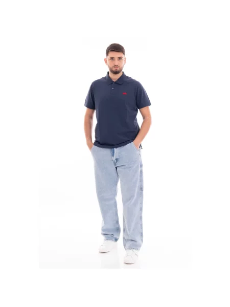 Krótka koszulka polo Levi's niebieska
