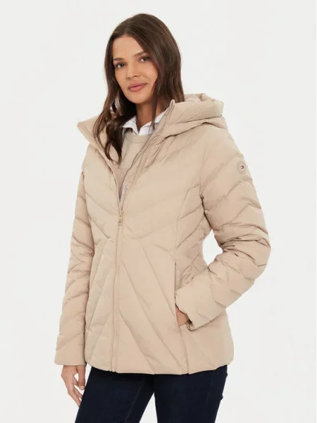 Tommy Hilfiger Geacă din puf Chevron bej