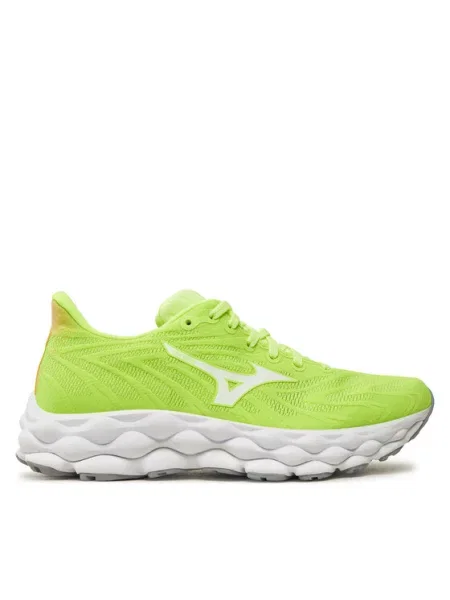 Бігові кросівки Mizuno Wave Sky 8 mizuno neo lime/white/pristine білі