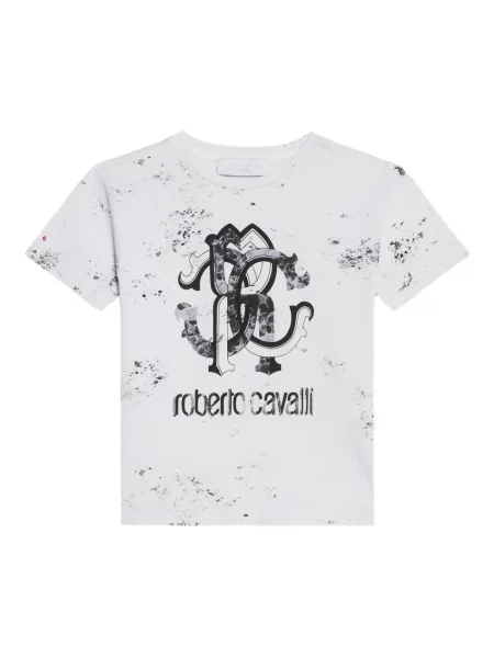 Koszulka dziecięca Roberto Cavalli biała
