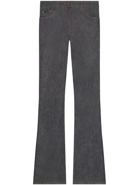 Jeansy dzwony Courreges szare