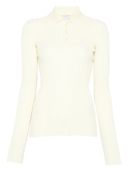 Pulover Calvin Klein Collection cu chihlimbar alb