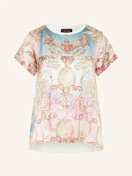 Miss Goodlife T-Shirt Z Mieszanki Materiałów rosa niebieska