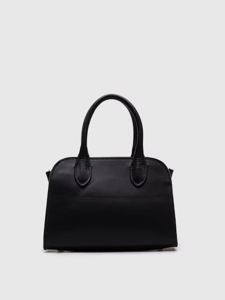 Шкіряна сумка-тоут Babe Pay Pls чорна