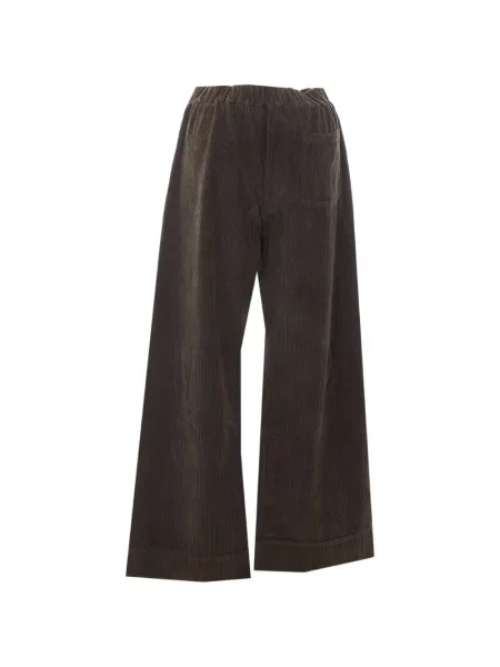 Pantaloni True Avenue de catifea cord maro