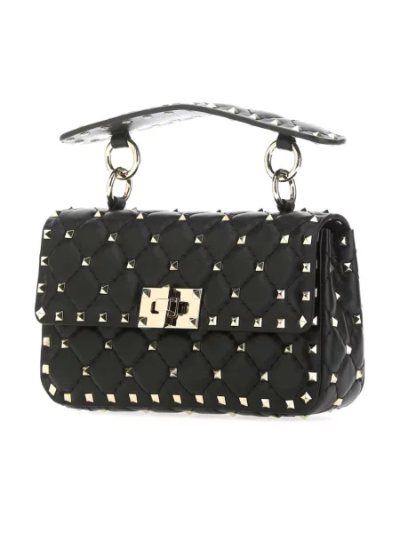 Torebka skórzana Valentino Garavani skórzana czarna