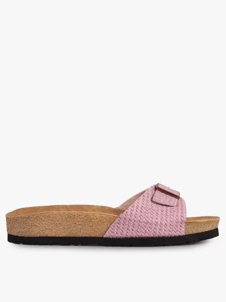 Шлепанцы Grunwald из искусственной кожи розовые