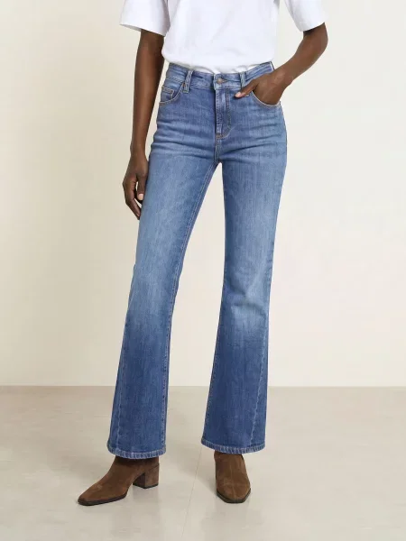 Cambio Jeansy Flared Fabienne blau