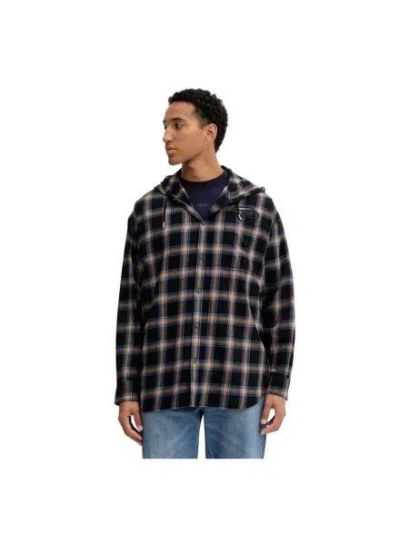 Diesel koszula S-DEWNY-HOOD-AJFI relaxed czarny