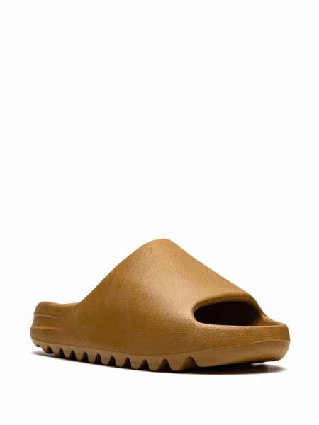 Klapki Adidas Yeezy brązowe