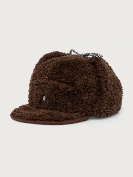 Kangol шапка тип ушанка FAUX SHEARLING UTILITY FLAP кафяво
