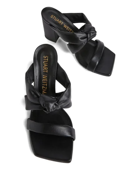 Papuci tip mules Stuart Weitzman negru