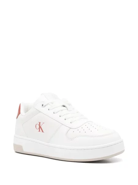 Sneakerși Calvin Klein Jeans alb