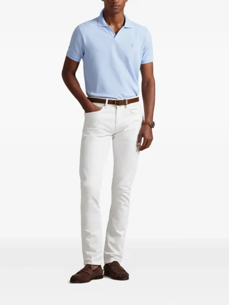 Кожени чорапи Polo Ralph Lauren с отворена пета с пейсли десен бяло