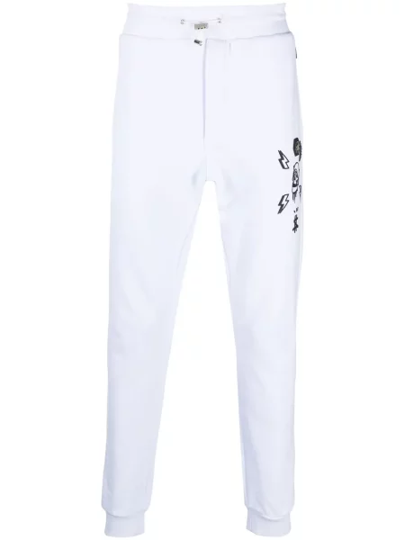 Pantaloni Philipp Plein alb