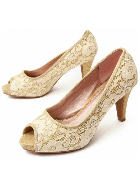 Pantofi Montevita auriu