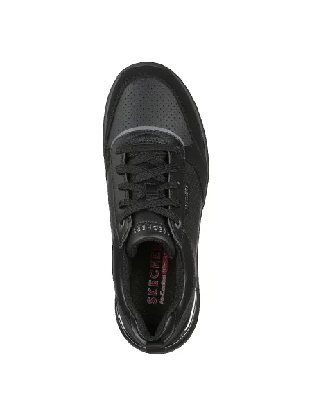 Pöttyös félcipő Skechers fekete