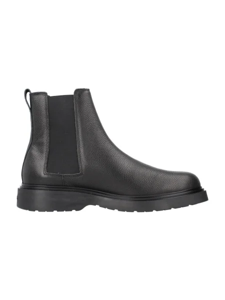 Calvin Klein Členková obuv s elastickým prvkom Combat Ess Chelsea Boot Lth čierna