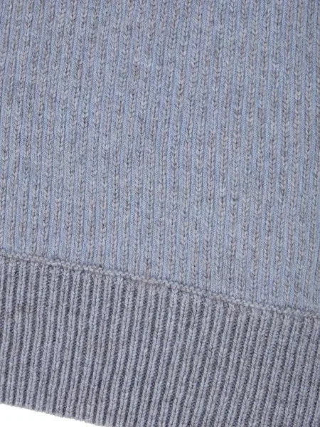 Sweter Zegna prążkowany niebieski