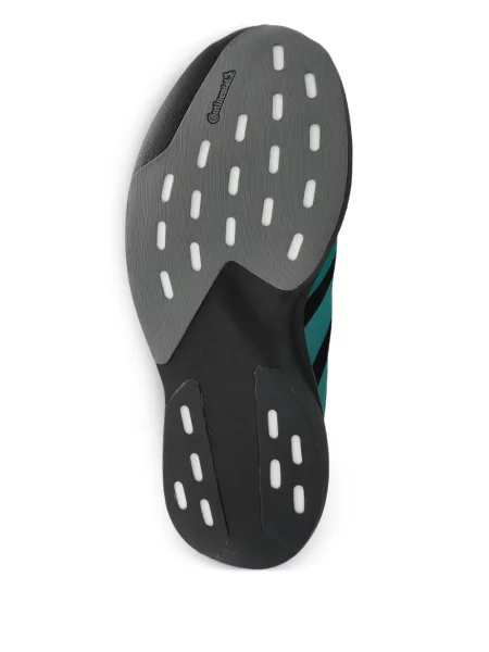 Pantaloni scurți Adidas zdrențuiți cu dungi din satin maro