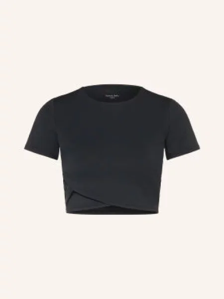Sweaty Betty Funkční Tričko All Day S Krátkým Střihem A Zavinovacími Detaily černá