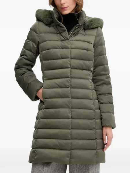 Palton Geox cu glugă verde