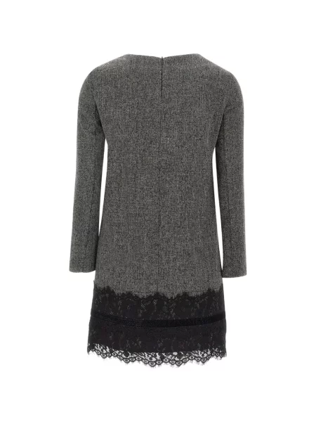 Rochie midi Kaos din tweed gri