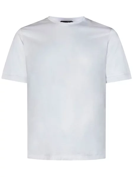 Tricou Franzese Collection din jerseu alb