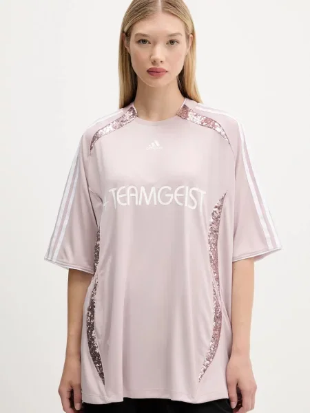 Koszulka Adidas Originals z dżerseju różowa