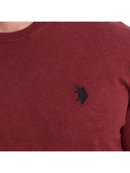 Dzianinowy sweter U.s Polo Assn. czerwony