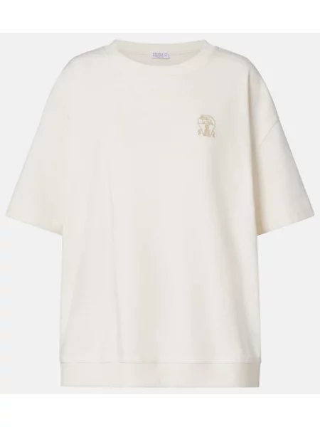 Tricou Brunello Cucinelli alb