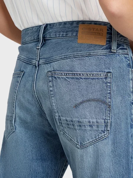 Джинси бойфренди G-star Raw блакитні