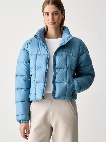 Columbia jachetă scurtă pentru femei Puffect albastru
