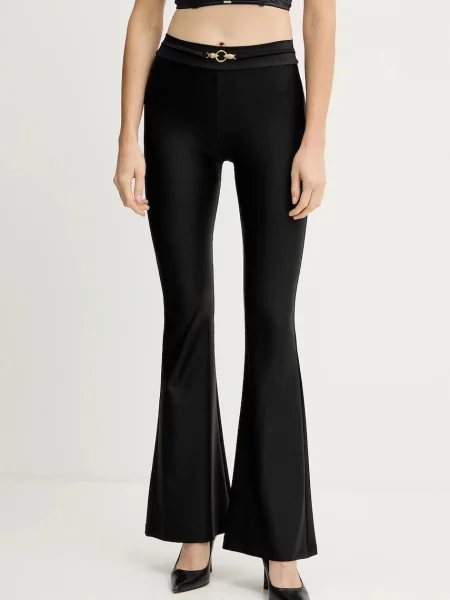 Панталон Just Cavalli с висока талия черно