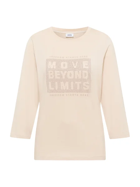 CECIL Tricou Hotfix' bej