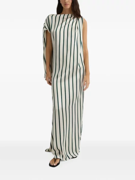 Rochie maxi Bondi Born asimetrică alb