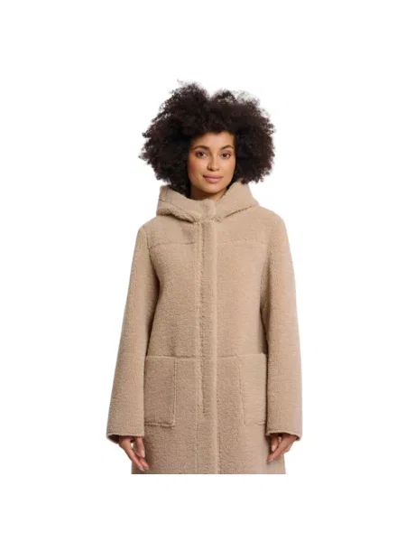 Płaszcz Rino&pelle dwustronny beżowy