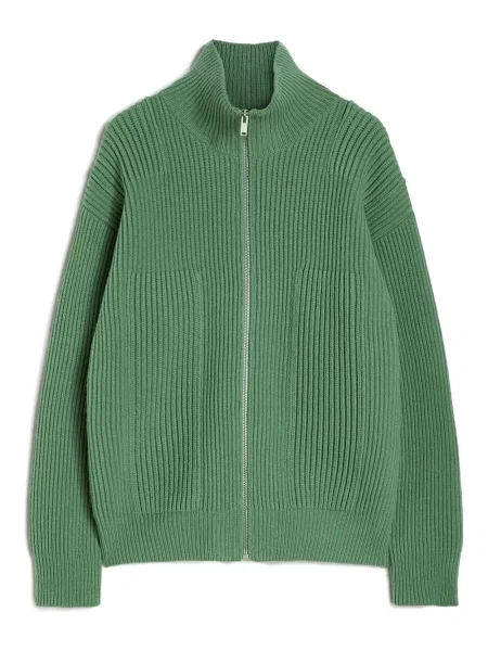 Cardigan Jil Sander de lână verde