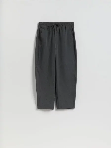 Reserved Штани barrel leg світло-сірий сірі