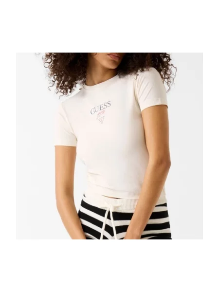 Guess Jeans Póló Bézs fehér