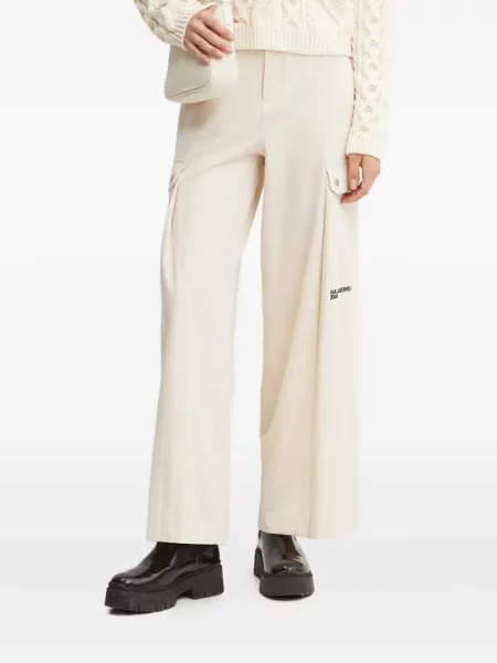 Pantaloni cargo Karl Lagerfeld Jeans cu broderie