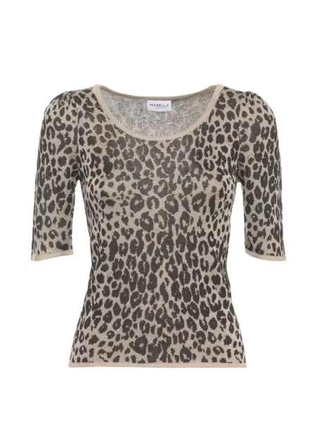 Tricou Marella cu imagine cu model leopard