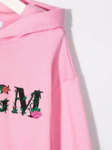 Bluza z kapturem dziecięca Msgm różowa