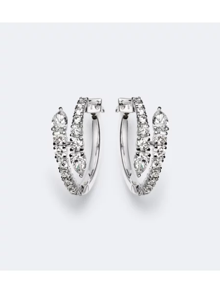 Cercei Bucherer Fine Jewellery alb