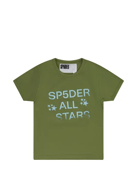 Tricou Sp5der cu imagine verde