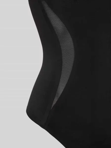 Body z zapięciem na haftkę Boss czarny