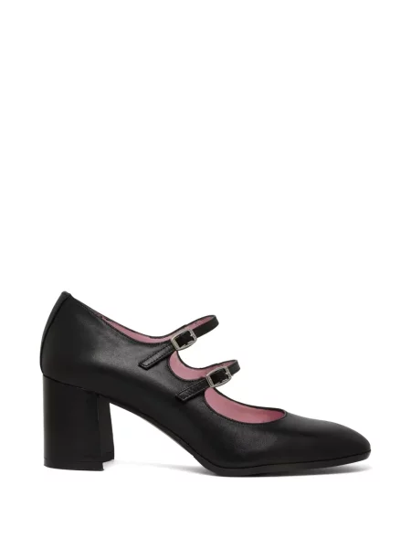 Pantofi cu toc Carel Paris cu bretele negru
