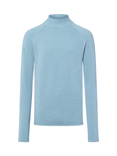 Nils Sundström sweter z dzianiny Mężczyźni marmurkowy M niebieski